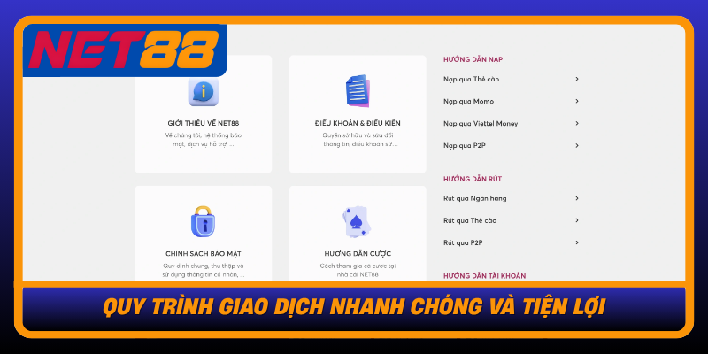 Quy Trinh Giao Dich Nhanh Chong Va Tien Loi
